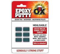Zopper Epoxy Putty for Leak Repair Waterproof Multipurpose Mouldable Hard and Fast Fills for Quick Fixes Solvent Wood, Metal, Ceramic, Plastic Sets Steel Hard in 10 Minutes (Set of 6)