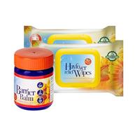 Zopper Face Hayfever Wipes & Balm Bundle - 2 Packs of Gentle Face Wipes with Moisturising Balm - Daily Skin Care Essentials for Home & Travel