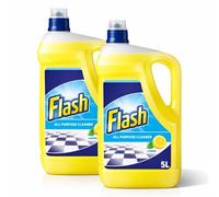 Zopper Flash All-Purpose Cleaner Lemon 2 x 5L Professional Multi-Surface Floor & Surface Cleaner, Grease-Cutting, Long-Lasting Fresh Lemon