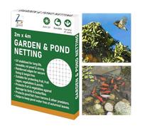ZOPPER Garden & Pond Netting 2m x 4m - UV Stabilized, Reusable & Rot-Proof - Reinforced Edges for Secure Protection Against Birds, Butterflies, & Leaves