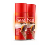 ZOPPER Heat Spray 2 x 125ml for Muscles Warming Pain Relief Spray - Sports Recovery & Massage Support