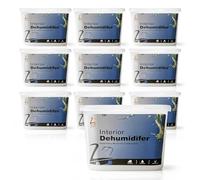 Zopper 10 x 500ml Dehumidifier Stop Damp Mildew and Mold Ideal Condensation Moisture Absorber for Home Bedroom Basement Wardrobe Kitchen Office Caravan Garage and Bathroom