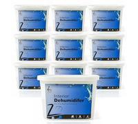 Zopper Interior Dehumidifier 500ml Pack of 10 Moisture Absorber Passive for Home Damp Mould Prevention, Wardrobe Condensation Remover for Bedroom, Kitchen