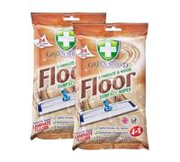 Zopper Laminate & Wood Floor Wipes 2 x 24 Extra-Large Wipes 4-in-1: Lightly Polishes, Rejuvenates Finish, Removes Dirt & Grease | Fits Flat Mop/Sweeper