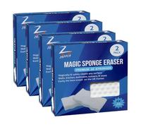 Zopper Magic Sponge Eraser Pack of 4 (8 Units) Durable Multi-Surface Cleaning Sponge & Stain Remover Scrub Pad