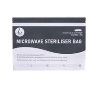 Zopper Microwave Steriliser Bags Large 10pcs Chemical-Free Steam Bags for Baby Bottles, Teethers & Accessories 20 Uses Each Marking System Included