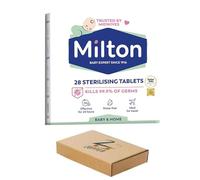 Zopper Milton Sterilising Tablets For Cleaning baby feeding accessories and breastfeeding equipment Cleaning Baby Bottles Rinse-Free Ideal for Travel Home Household Hygiene (28 Tablets)