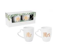 ZOPPER Mr and Mrs Mug Sets for Wedding, Anniversary, Engagement Gifts (12OZ)-Drinks Mug for Coffee Tea Latte Cappuccino Mocha
