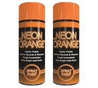 ZOPPER Neon Orange Spray Paint, Pack of 2, 200ml Cans