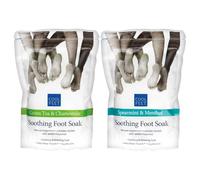 ZOPPER Pack of 2 Soothing Foot Soak 450g - 1 x Green Tea & Chamomile and 1 x Spearmint & Menthol - Soothing & Relaxing Soak Helps Relax Tired & Aching Muscles and Reduce Foot Odour