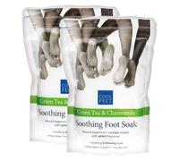 ZOPPER Pack of 2 Soothing Foot Soak Green Tea & Chamomile 450g - Soothing & Relaxing Soak Helps Relax Tired & Aching Muscles and Reduce Foot Odour