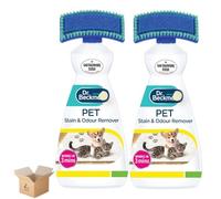 ZOPPER Pet Stain & Odour Remover with Cleaning Brush, 2 x 650ml