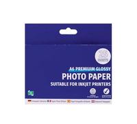 Zopper Photo Paper A6 (6X4) Size 25 Sheets Quality Medium Weight Glossy Ideal for Printing Album Photographs and Images for Framing for Inkjet Printers