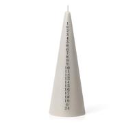 Zopper Red Advent Countdown Candle 20cm | Christmas Advent Candle Pyramid Taper | Unscented Paraffin Blend Decorative Candle | Festive Countdown to Christmas Day | Holiday Home Décor Gift