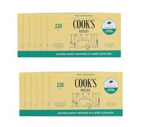 Zopper Safety Matches Box 12 x 220Pcs - Long Stem Kitchen Matches for Candles, Fireplace, BBQ & Stove - Reliable Strike Household Matchsticks