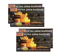 Zopper Safety Matches Extra Long 4 Boxes, Approx. 45 Matches per Box - Long Stem Matches for Candles, Fireplace, Stove & BBQ (94mm)