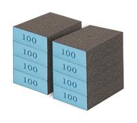 ZOPPER Sanding Block Pack of 8, 100 Grits Wet & Dry Sandpaper Sponge