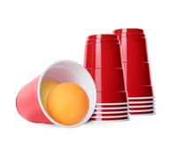 ZOPPER Shot Pong Glasses 12pcs & 2 Ping Pong Balls Drinking Cups for Parties All Types of Events - Sturdy and Waterproof