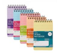ZOPPER Spiral Notebook, 5" x 3", Pack of 5, Colour Assorted