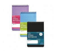 ZOPPER Spiral Notebooks 6" x 4" Pack of 3 Lined Pocket Notebooks Memo Pads Spiral Bound Writing Books for School Office Home Meetings Study Notes Journals 80 Pages