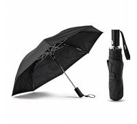 ZOPPER Umbrella - Folding Umbrella With Cover Black 42" Durable And Compact Design Portable - Wind Resistant Easy Auto Open Close Waterproof Ideal for Travel