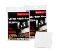 ZOPPER - Universal Cooker Hood Filter Replacement Padx 2-47cm x 57cm Cut to Size Anti-Grease with High Absorption Power Easy DIY Replacement for Kitchen Extractor Fans
