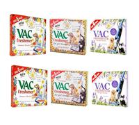 ZOPPER - Vacuum Cleaner Freshener Pk of 6-2 x Summer Meadow, 2 x Lavender, 2 x Extra Strength Spring Meadow Scented Air Freshener Discs for Home Office Cleaning - for Pet Lovers too