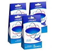 ZOPPER Vacuum Deodoriser Sachets Pack of 4 Vacuum Cleaner Freshener for Eliminating Odours & Pet Smells Carpet Freshener Vacuum Scent Solution for Long-Lasting Freshness