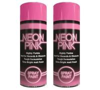ZOPPER Vibrant Neon Pink Spray Paint 200ml Pack of 2