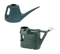 ZOPPER Watering Can Set 6.5L & 1L Green | Garden Watering Can with Long Spout & Detachable Rose Head | Indoor & Outdoor Plastic Plant Watering Cans