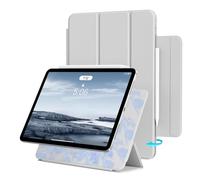 ZOPSGYU Case for iPad Pro 11 Inch 4th/3rd/2nd Generation 2022/2021/2020, Magnetic Case with Pencil Holder for iPad Pro 11 Inch, Supports Pencil 2 Charging, Grey