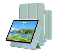 ZOPSGYU Magnetic Case for iPad Air 11 Inch 7th/6th Generation 2025/2024 M3/M2 iPad Pro 1st 2018, iPad Air 10.9 Inch 5th/4th Gen 2022/2020, Ultra Thin Magnetic Fastening, Auto Sleep/Wake, Green