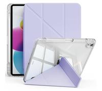 ZOPSGYU Y Fold Case for iPad (A16) 11th Generation 11 Inch 2025/ iPad 10th Generation 10.9 Inch 2022 with Pencil Holder, Support Portrait Stand, Trifold & Y-shaped Clear Cover for iPad a16, Lavender