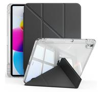 ZOPSGYU Y Fold Case for iPad (A16) 11th Generation 11 Inch 2025/ iPad 10th Generation 10.9 Inch 2022 with Pencil Holder, Support Portrait Stand, Trifold & Y-shaped Clear Cover for iPad a16, Black