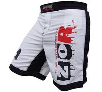 ZOR xTreme MMA Fight Shorts UFC Cage Fight Grappling Muay Thai Boxing WHITE AllSizes (Large (34-36"))