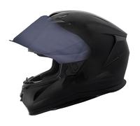 Zorax Falcon Black XXL (63-64cm) Full Face Motorbike Helmet ECE 22.06 Approved + Extra Dark Smoke Visor