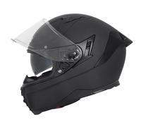 Zorax Hunter Matt Black M (57-58cm) Double Visor Full Face Motorcycle Motorbike Helmet ECE2206