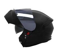 Zorax ZOR-838 Black XXL (63-64cm) Motorbike Helmet + Extra Dark Smoke Visor - Modular Flip up Front Motorcycle Helmet
