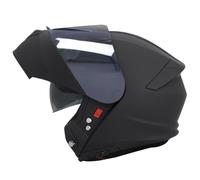 Zorax ZOR-838 Matt Black XXL (63-64cm) Motorbike Helmet + Extra Dark Smoke Visor - Modular Flip up Front Motorcycle Helmet