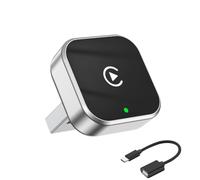 ZoraYorce 2-in-1 Wireless CarPlay Adapter Plug and Play CarPlay Converter