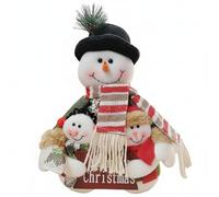 ZoraYorce Christmas Plush Snowman with Hat Scarf Cute Santa Snowmans Doll Multi-Purpose New Year Cute Plushie Doll Winter Decorations for Office Table
