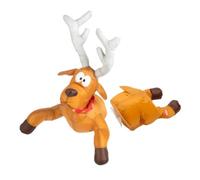 ZoraYorce Christmas Santa & Reindeer Crashing Window Ornament with Broken Glass Sticker & Legkicking Animation Crashing Santa Animated Decoration Funny Christmas Decor for Doors and Windows