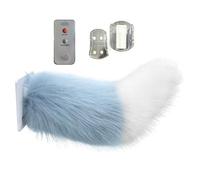 ZoraYorce Cute Fuzzy Wagging Moving Tail Rechargeable Plush Animal Moving
