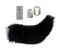 ZoraYorce Cute Fuzzy Wagging Moving Tail Rechargeable Plush Animal Moving