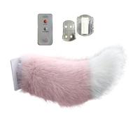 ZoraYorce Cute Fuzzy Wagging Moving Tail Rechargeable Plush Animal Moving