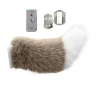 ZoraYorce Cute Fuzzy Wagging Moving Tail Rechargeable Plush Animal Moving