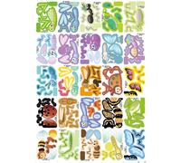 ZoraYorce DIY 3D Creative Paper Jigsaw Puzzle Smart Paper Jigsaw Puzzle Set Early Education Craft Assembly Toy for Classroom & Family Fun Activity (Insects)