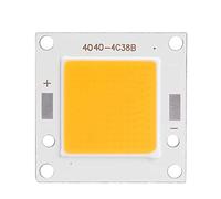 ZoraYorce DIY LED Chip, 12V 30W Energy Saving COB LED Projection Lamp Chip Light Source for Searchlight DIY Light Bulb Floodlight (Warm Light)