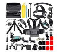 ZoraYorce for Gopro12/11/10 Max Osmo Adjustable Mobile Phone Chest Strap Harness Mount with Clip Action Camera Accessory Kit with Suction Cup Bracket Multifunctional Mobile Stand for Camping Hikin