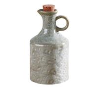 ZoraYorce Handmade Ceramic Kitchen Oil Bottle Cork Stopper Drip-Free Spout